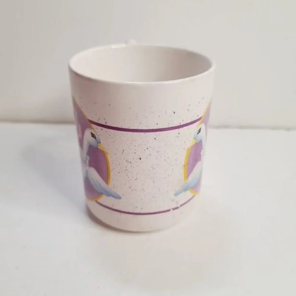 Vintage Kitsch Psychedelic Bunny Rabbit Kawaii Bunny Handle Quirky Coffee Mug